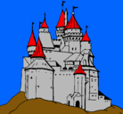 Dibujo Castillo medieval pintado por braulio