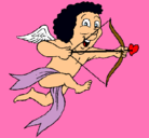 Dibujo Cupido alegre pintado por Triki