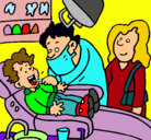 Dibujo Niño en el dentista pintado por iquisemori