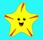 Dibujo Estrella de mar pintado por feryismalopintaron