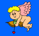 Dibujo Cupido pintado por hidy