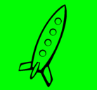 Dibujo Cohete II pintado por demian