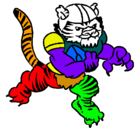 Dibujo Jugador tigre pintado por alvaro