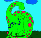Dibujo Dinosaurios pintado por CHRISTIAN