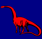 Dibujo Mamenquisaurio pintado por poloplumo