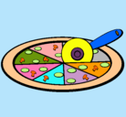 Dibujo Pizza pintado por obedabdiel