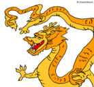 Dibujo Dragón chino pintado por Ana