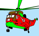 Dibujo Helicóptero al rescate pintado por raul