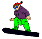 Dibujo Snowboard pintado por FEDERICOLOPEZ