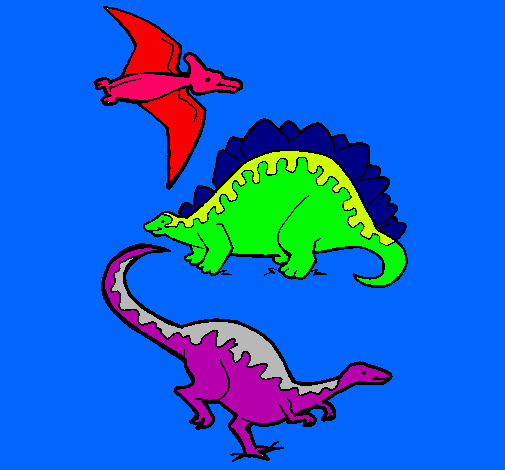 Tres clases de dinosaurios