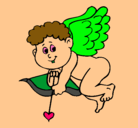 Dibujo Cupido pintado por FRAN