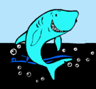 Dibujo Tiburón pintado por diegolagos
