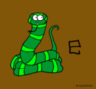 Dibujo Serpiente pintado por sofi