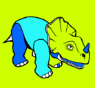 Dibujo Triceratops II pintado por ELIAS