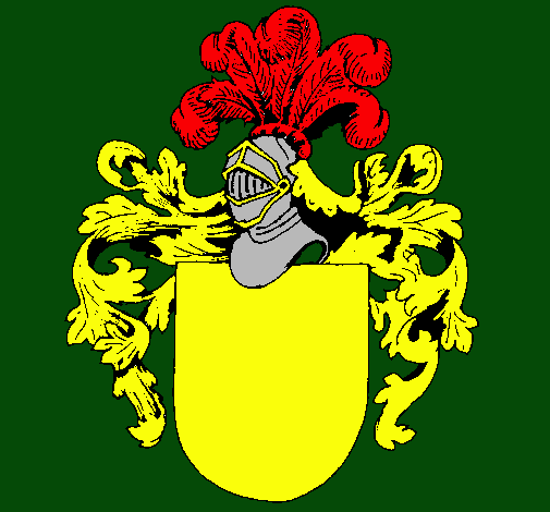 Escudo de armas y casco