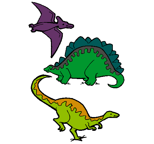 Tres clases de dinosaurios