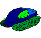 Dibujo Nave tanque pintado por donomoustro