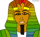 Dibujo Tutankamon pintado por eugenia