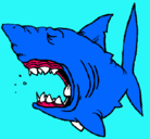 Dibujo Tiburón pintado por emiliano