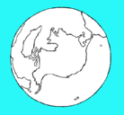 Dibujo Planeta Tierra pintado por maria25