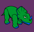 Dibujo Triceratops II pintado por axel