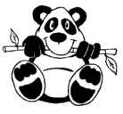 Dibujo Oso panda pintado por andrew