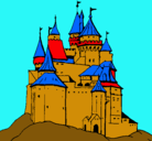 Dibujo Castillo medieval pintado por ismael