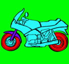 Dibujo Motocicleta pintado por chicharito