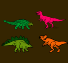 Dibujo Dinosaurios de tierra pintado por ias