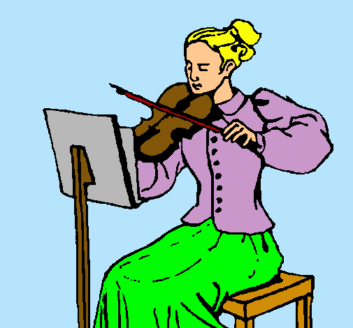 Dama violinista