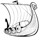 Dibujo Barco vikingo pintado por JUANPABLO
