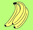 Dibujo Plátanos pintado por karol