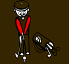 Dibujo Jugador de golf II pintado por angelarobles