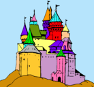 Dibujo Castillo medieval pintado por ADRIAN