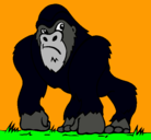 Dibujo Gorila pintado por edgarulises