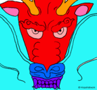 Dibujo Cabeza de dragón pintado por zayda