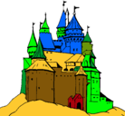 Dibujo Castillo medieval pintado por marcos