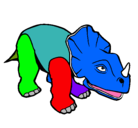 Dibujo Triceratops II pintado por aaron