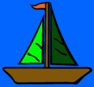Dibujo Barco velero pintado por maury