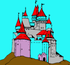Dibujo Castillo medieval pintado por julieta