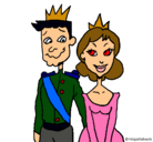 Dibujo Príncipe y princesa pintado por JOAQUIN