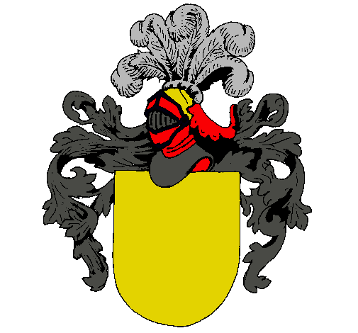 Escudo de armas y casco