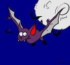 Dibujo Murciélago loco pintado por sasha