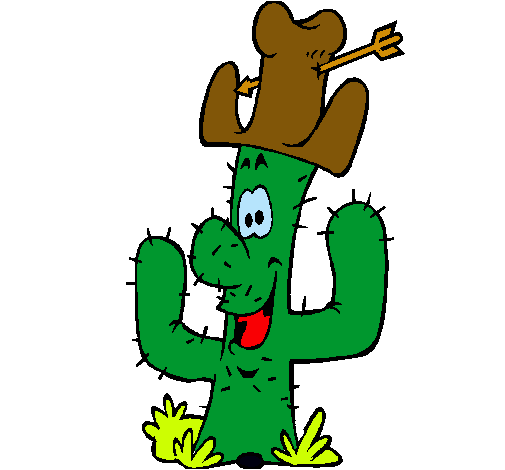 Cactus con sombrero