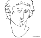 Dibujo Busto de Alejandro Magno pintado por mnhgfd