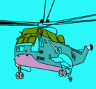 Dibujo Helicóptero al rescate pintado por ximena.
