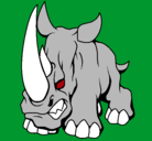 Dibujo Rinoceronte II pintado por anngelo