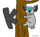 Dibujo Koala pintado por luisito