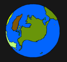 Dibujo Planeta Tierra pintado por johanderson