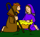 Dibujo Adoran al niño Jesús pintado por jonathanguerra